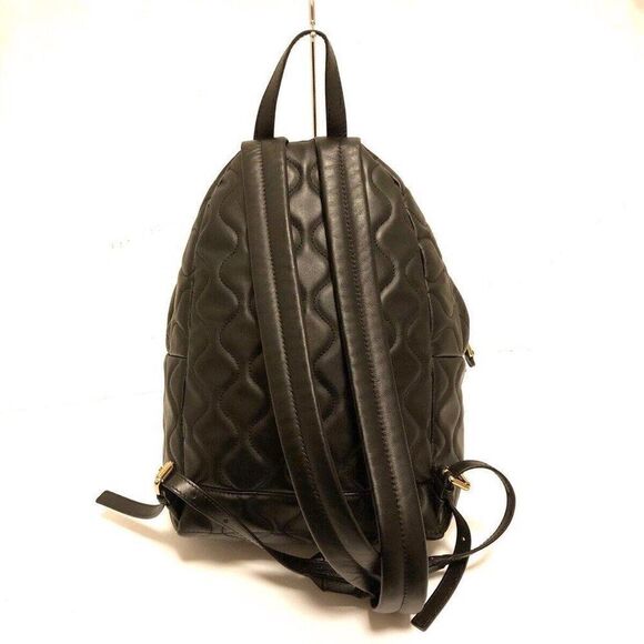 MOSCHINO - Black Leather Hardware Backpack - Picture 3 of 8